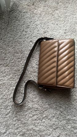 Tan Quilted shoulder Bag
