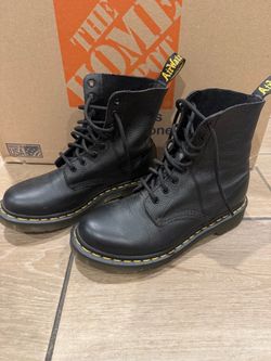 Dr. Martens AirWair Black Leather Lace-Up Boots