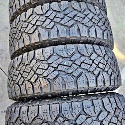 275 70 18 Goodyear tires Con 80% de Vida Las 4