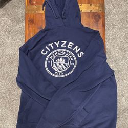 Manchester City “Cityzens” Hoodie – Navy (Size Large)