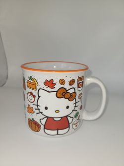 Sanrio Hello Kitty Fall/Thanksgiving Glitter Ceramic Mug