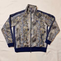 Needles camo/navy blue zip up