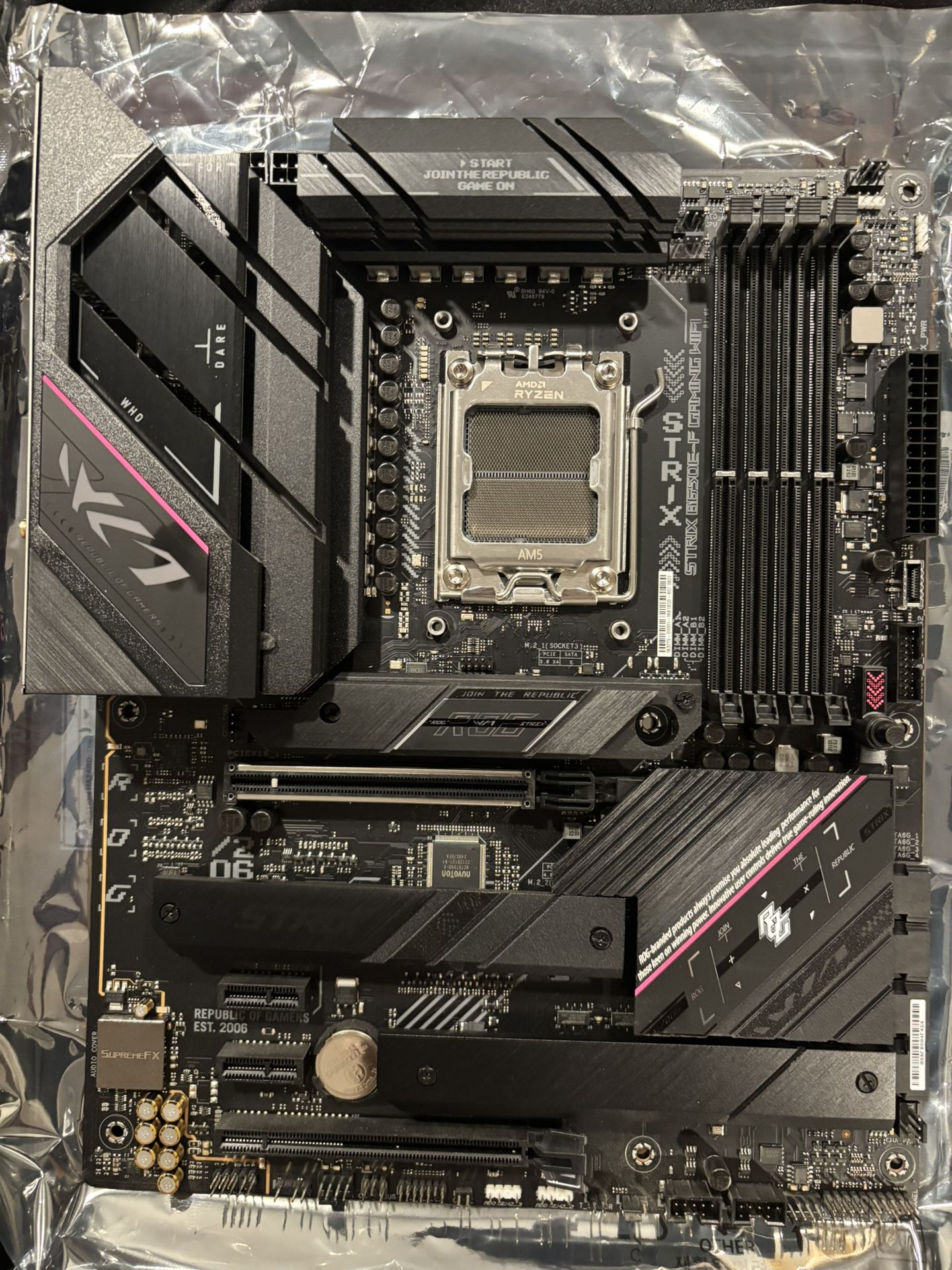 ASUS ROG STRIX X670 E-F MOTHERBOARD