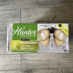Unopened / New Hunter Fan Light Kits (Bronze color)