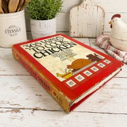 VINTAGE 1986 365 Ways To Cook Chicken First Edition Tuffy Binder Cookbook