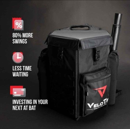 NEW. VeloTee Softball Backpack Bat And Equipment Bag With Sitting Stool