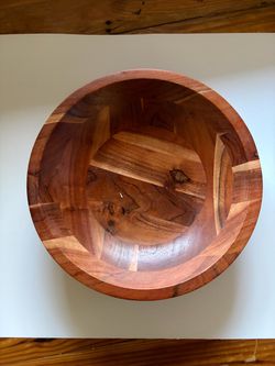 Handcrafted Segmented Wooden Bowl