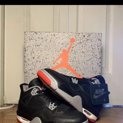Nike Air Jordan 4 Bred Reimagined GS Size 7Y/8.5W (FQ8213-006) Brand New IN HAND