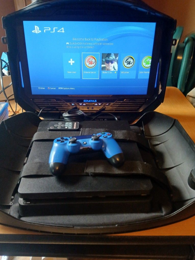GAEMS G190 Vanguard 19" HD 720p 60hz Portable Gaming Monitor W/ Sony PLAYSTATION/4/2remotes, 7 games