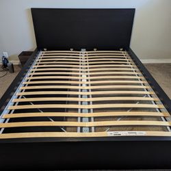 IKEA Queen Bed With Two Storage Drawers