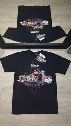 New With Tags Y2K 2000s American Chopper Fire Biker Chopper Tribal Shirt