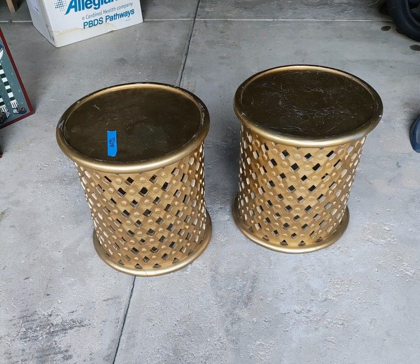 Gold Accent Tables - Set of 2