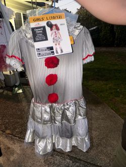 Girls' Carnevil Clown Halloween Costume Size L (10/12)