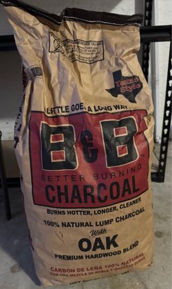 B&B better burning charcoal + 2 bags of bbq smoking chips