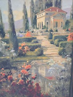 Italian villa Tuscany wall art