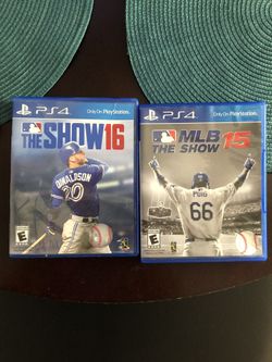 MLB The Show 15 and 16 PS4