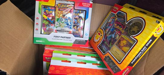 First partner illustration collection and pokemon day boxes