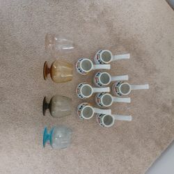 Vintage Schnapps And Brandy Shot Glasses