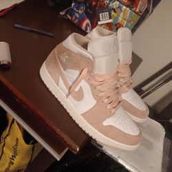 Pink Jordans Size 11 Walked Them One Time 