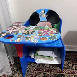 Kids Desk Mickey Mouse And Mini Mouse