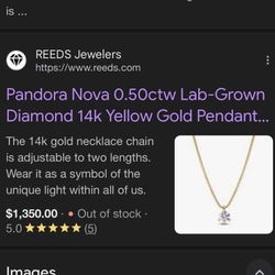 Dimond 14k Gold Necklace 