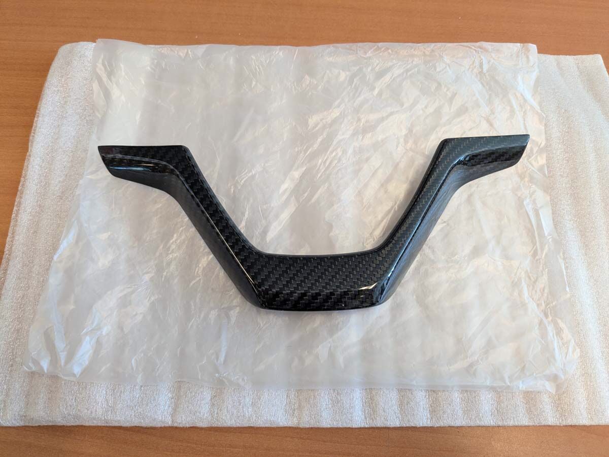 BMW F15 X5 F16 Carbon Steering Wheel Overlay