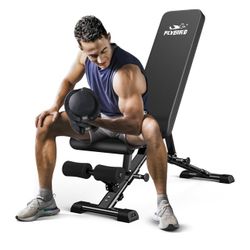 FLYBIRD Weight Bench, Adjustable Strength Training Bench for Full Body Workout 