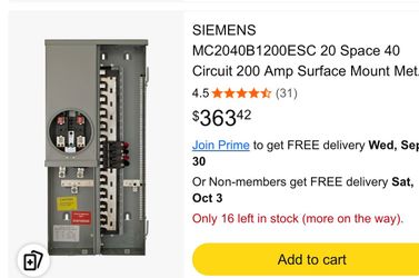 200 amp Electric panel (40)
