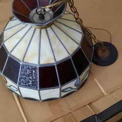 16" Stainef Glass Pendsnt