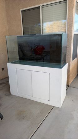 Glass Aquarium with white stand