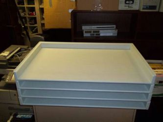 Blueprint for poster trays organizer