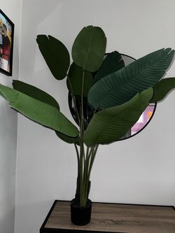 Large Artificial Tropical Leaf Plant