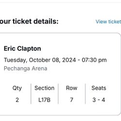 Eric Clapton Tickets 