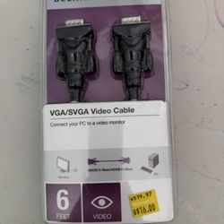 Belkin HDDB15M to HDDB15F VGA Monitor Extension Cable-25 feet