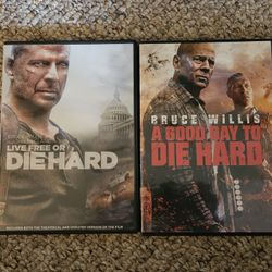 Bruce Willis Live Free Or Die Hard And A Good Day To Die Hard DVDs