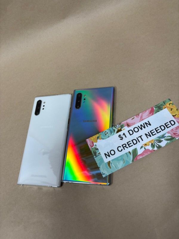 Samsung Galaxy Note 10 Plus - Only $1 Today Pay The Rest Later!