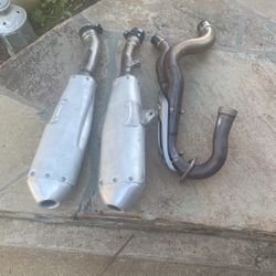 Honda 450R OEM Dual Exhaust