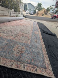 Surya Amelie 9x12 Distressed Vintage Area Rug - MACHINE WASHABLE - Read Desc