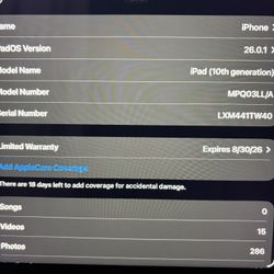 iPad 10th Generation 10.9 Inch