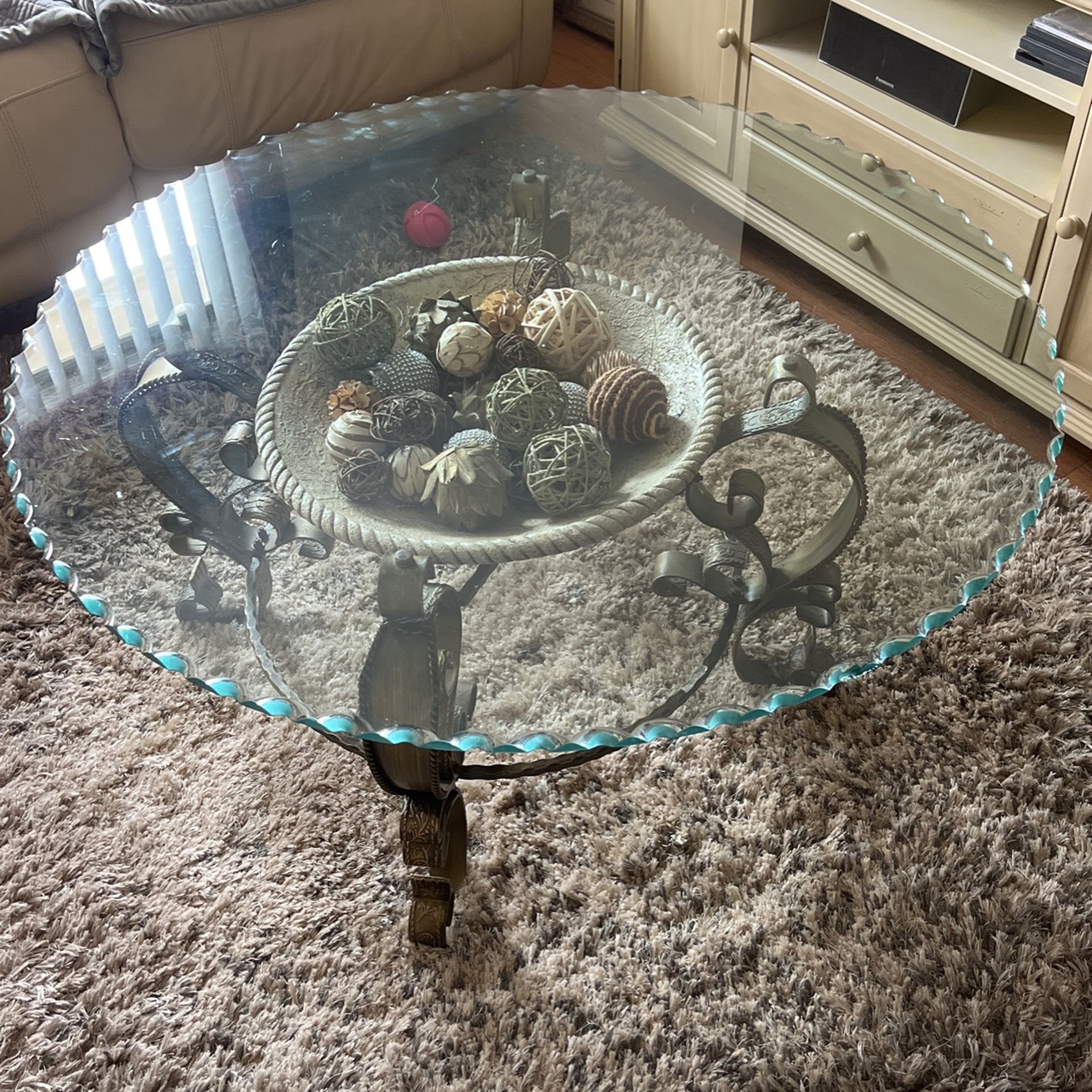 Round Glass Coffee Table