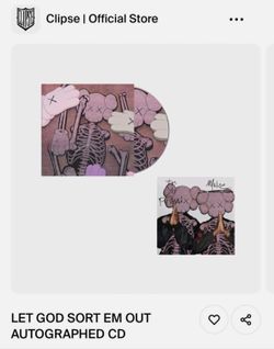 Signed Clipse, Pusha T & Malice – Let God Sort Em Out CD