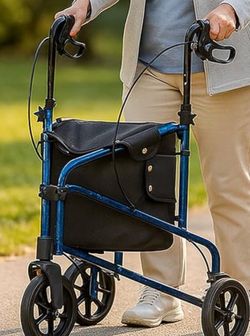 3 Wheel Mobility Walker- strong support, lightweight for 250 lbs. brand new