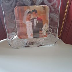 Crystal Clear Signatures Wedding Bell Frame