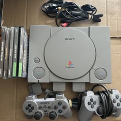 PlayStation 1 Console With Games 