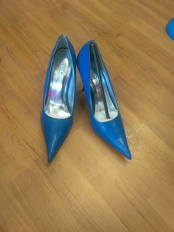 Blue Anne Michelle heels