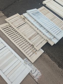 Wooden shutters outdoor 16 by 48