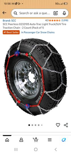 Light TRUCK/SUV PEERLESS TIRE CHAIN