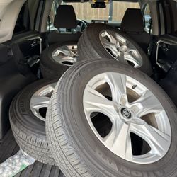 5 Lug Toyota Rims and Tires 225 65 R17