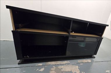 Black Wood TV Stand Media Console