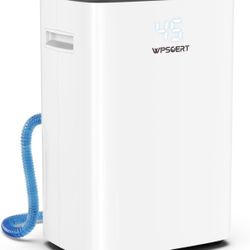 5500 Sq.ft Dehumidifier for Basement, Wpsoert 80 Pints Dehumidifiers for Home, Large Room with Drain Hose, Intelligent Humidity Control, 6 L Water Tan